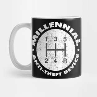 Millennial Antitheft Device Manual Shift Funny Mug